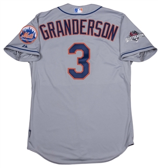 2015 Curtis Granderson NLCS Game 4 Used New York Mets Road Jersey Used on 10/21/15 (MLB Authentication & Mets COA)